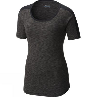 Tee Columbia OuterSpaced Manga Corta Mujer - Gris Oscuro - Chile CFL256379